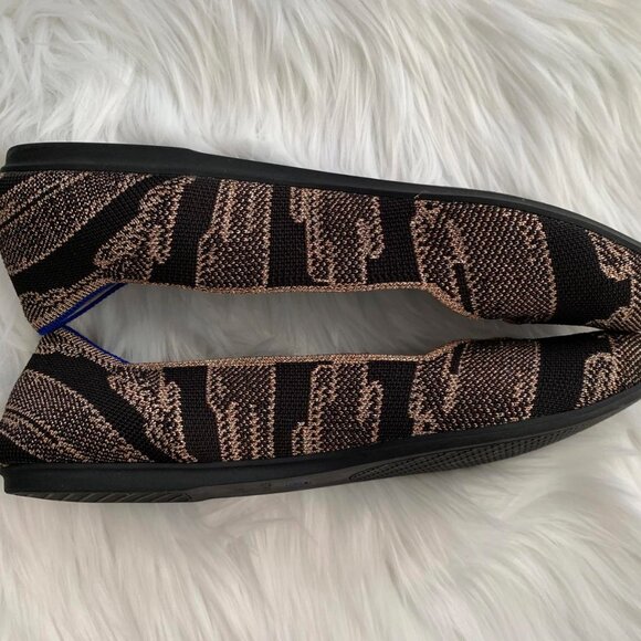 Rothy’s The Flat in Golden Shimmer sz 8.5 - Picture 8 of 10